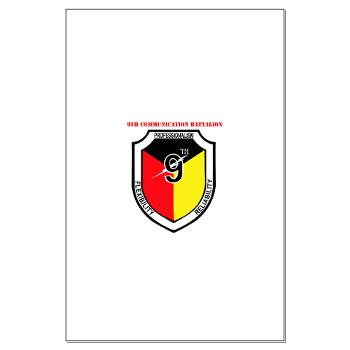 9CB - M01 - 02 - 9th Communication Battalion with Text - Large Poster